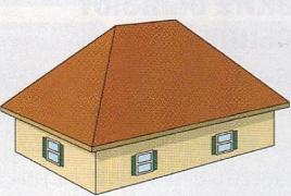ერთსართულიანი სახლი თეძოს სახურავით ერთსართულიანი სახლების პროექტები თეძოს სახურავით